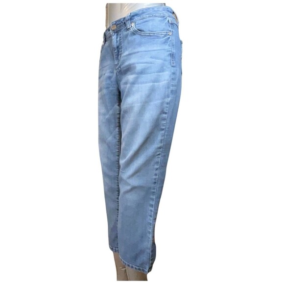 Earl Jeans Women 8 Cropped Mid Rise Stretch (W28 L23) - Picture 14 of 14